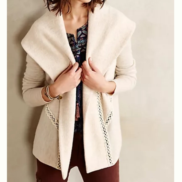 Anthropologie Jackets & Blazers - Anthropologie Angel of the North Wool Jacket